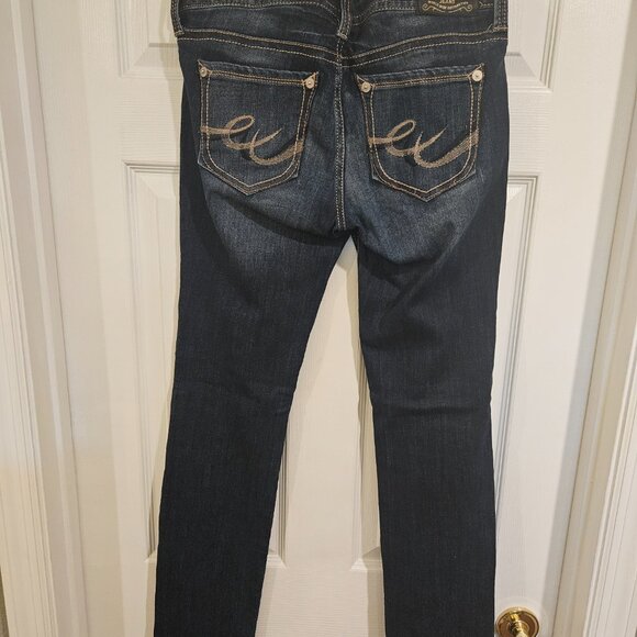 EXPRESS WOMEN'S JEANS SIZE 8L SKINNY STELLA LOW RISE - Picture 2 of 3